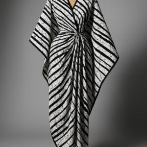 Zebra Luxe Ankara Kaftan